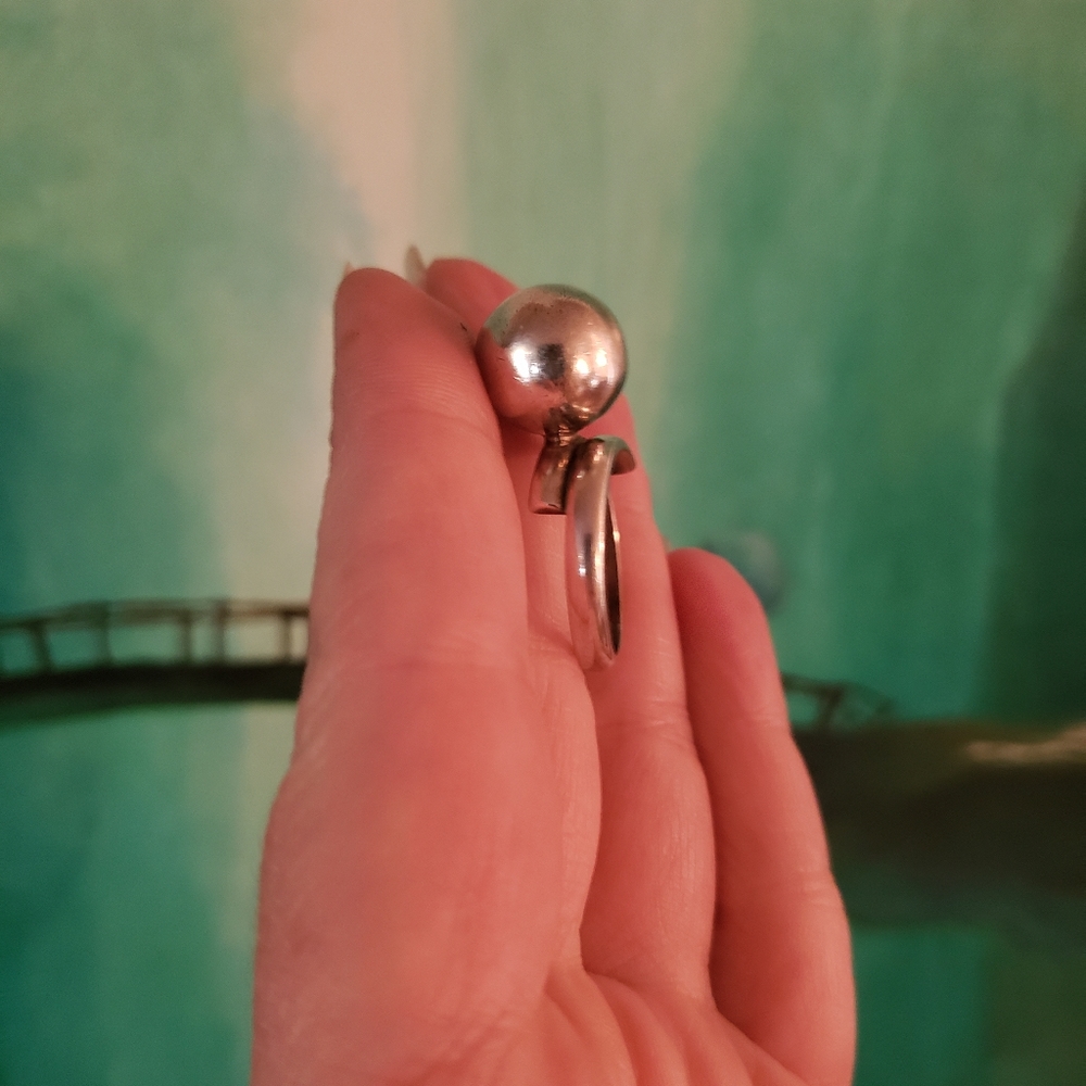 Fantastic Silver Chime Ball Ring Vintage BEAUTY - Picture 10 of 12